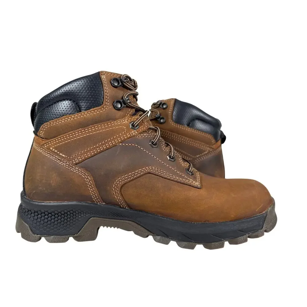 Timberland PRO Titan EV Work Boots Mens‎ 9 M Soft Toe Brown Leather WP Hover